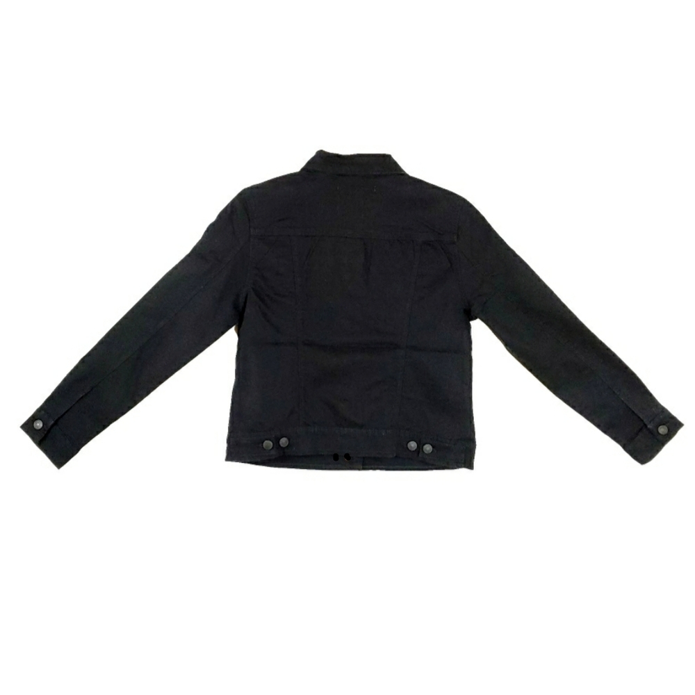 NWT Nine West Black Womens Long Slv Jean Jackets - Picture 7 of 7